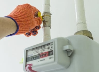 mise en service du gaz